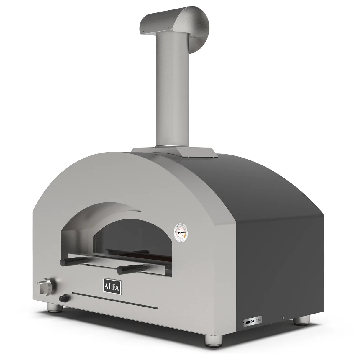 Alfa Forni Futuro 2 Pizze, Gas/Hybrid, Silber Schwarz - grillstarshop.comAlfa Forni Futuro 2 Pizze, Gas/Hybrid, Silber SchwarzPizzaofenAlfa Fornigrillstarshop.com