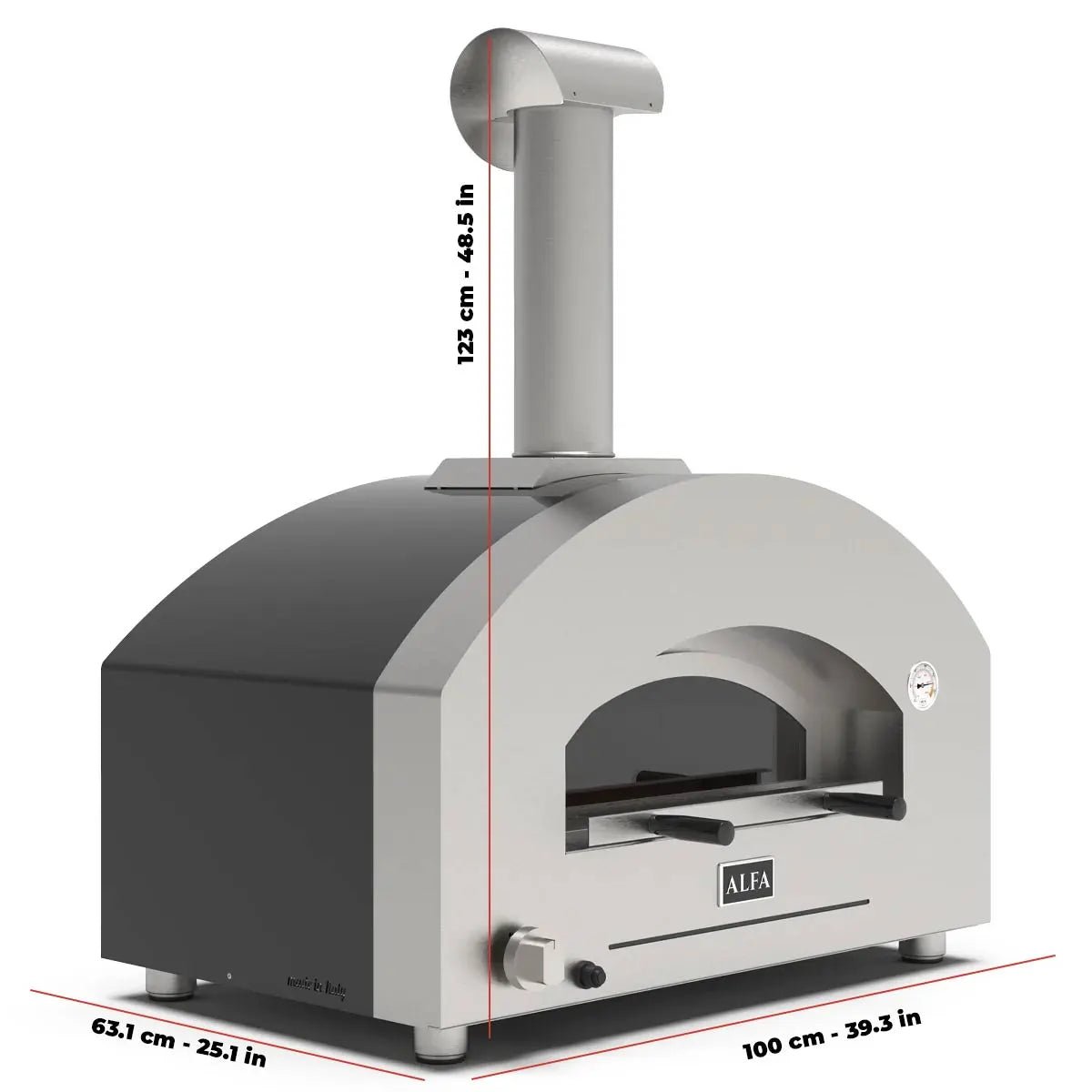 Alfa Forni Futuro 2 Pizze, Gas/Hybrid, Silber Schwarz - grillstarshop.comAlfa Forni Futuro 2 Pizze, Gas/Hybrid, Silber SchwarzPizzaofenAlfa Fornigrillstarshop.com