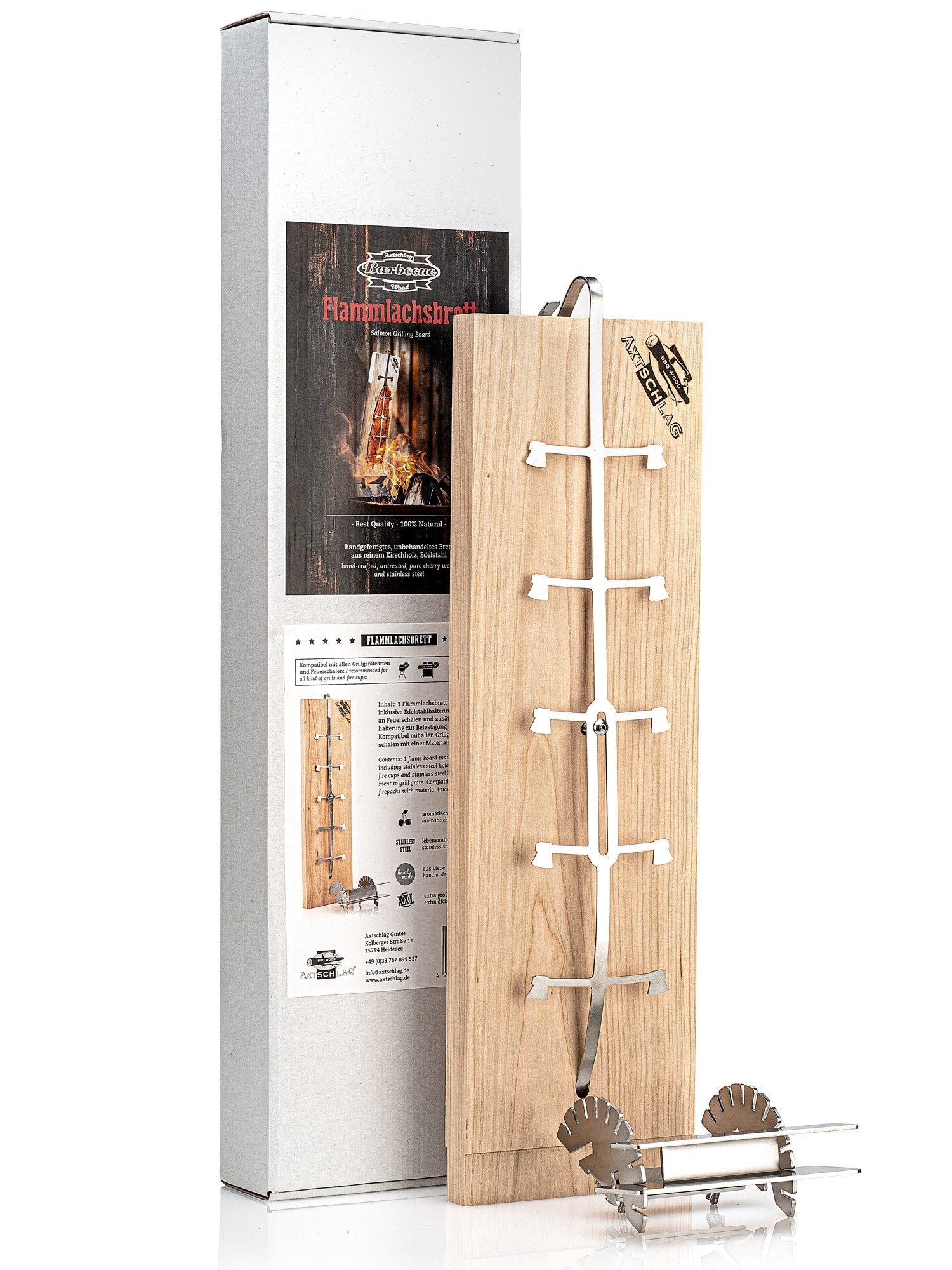 Axtschlag Flammlachsbrett Premium, Kirsche - grillstarshop.comAxtschlag Flammlachsbrett Premium, KirscheAxtschlaggrillstarshop.com10001104260186642180