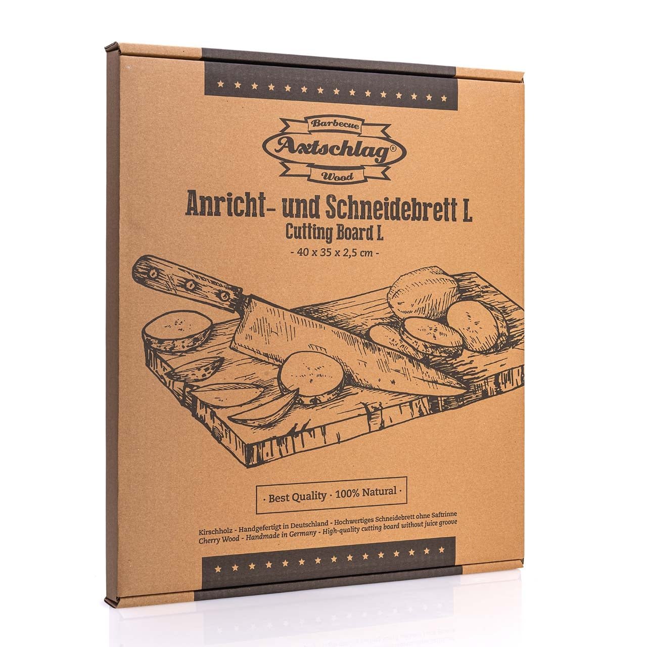Axtschlag Schneid - und Anrichtbrett, Kirschholz - grillstarshop.comAxtschlag Schneid - und Anrichtbrett, KirschholzAxtschlaggrillstarshop.com10002184260186642388