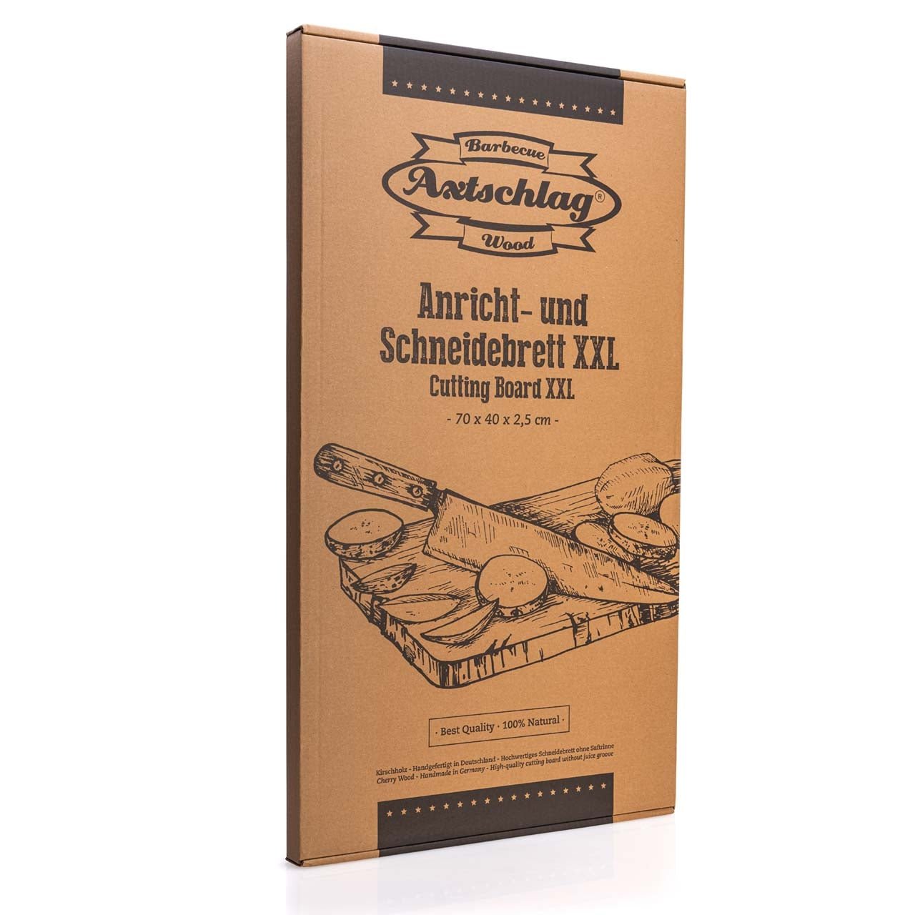Axtschlag Schneidebrett, XXL Kirschholz - grillstarshop.comAxtschlag Schneidebrett, XXL KirschholzAxtschlaggrillstarshop.com10000814260186642241