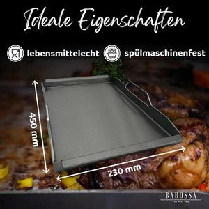 Babossa Einsatzpfanne | Rösle Videro, Allflame & Epicflame | 23 x 45 cm - grillstarshop.comBabossa Einsatzpfanne | Rösle Videro, Allflame & Epicflame | 23 x 45 cmBABOSSAgrillstarshop.com