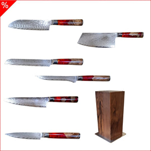 Babossa "Ignite" 6 - teiliges Messerset mit Messerblock - grillstarshop.comBabossa "Ignite" 6 - teiliges Messerset mit MesserblockBabossagrillstarshop.com
