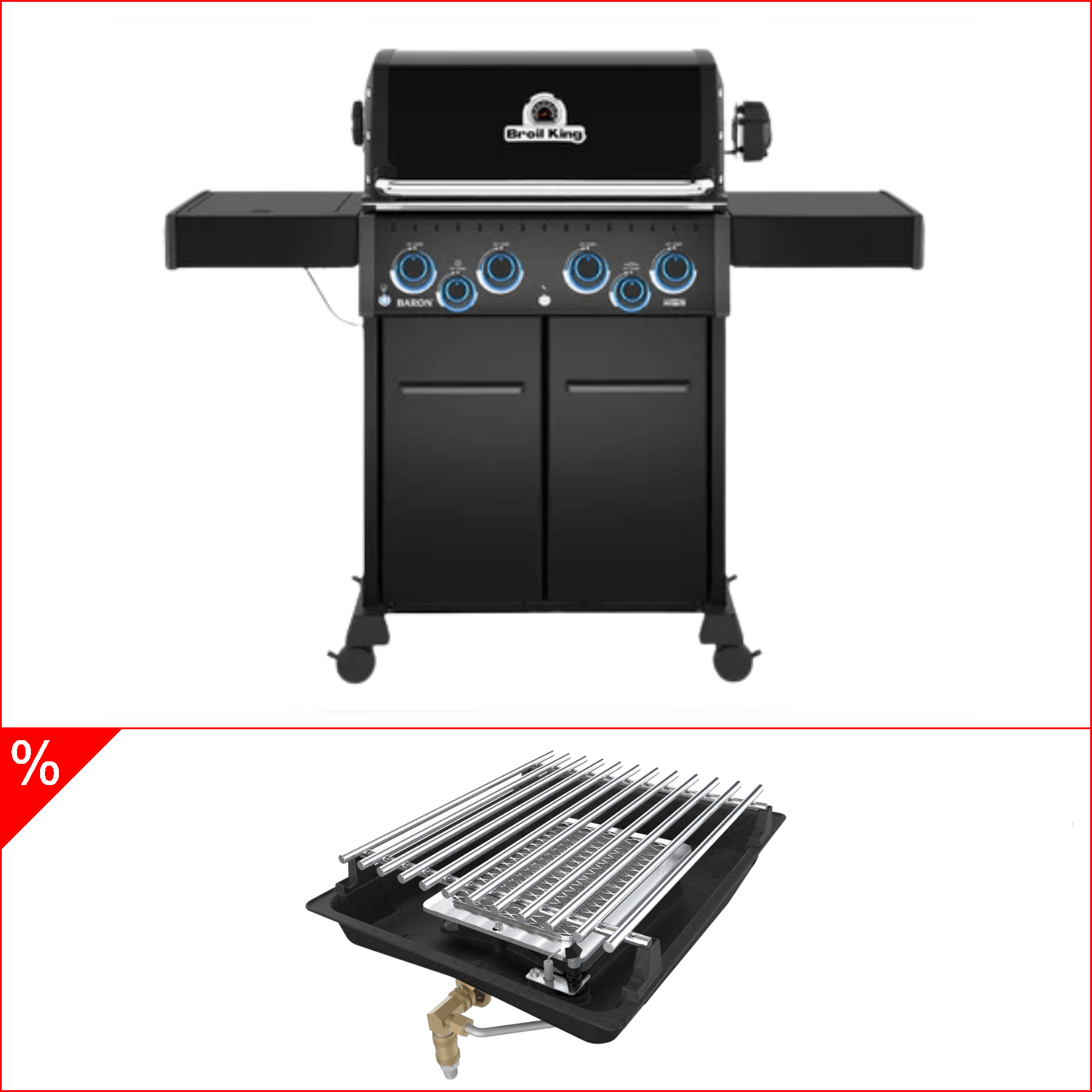 Broil King Baron 490 X Shadow Gasgrill (2026) inkl. Drehspieß & Infrarotbrenner - grillstarshop.comBroil King Baron 490 X Shadow Gasgrill (2026) inkl. Drehspieß & InfrarotbrennerGrillGrillgoodsgrillstarshop.com