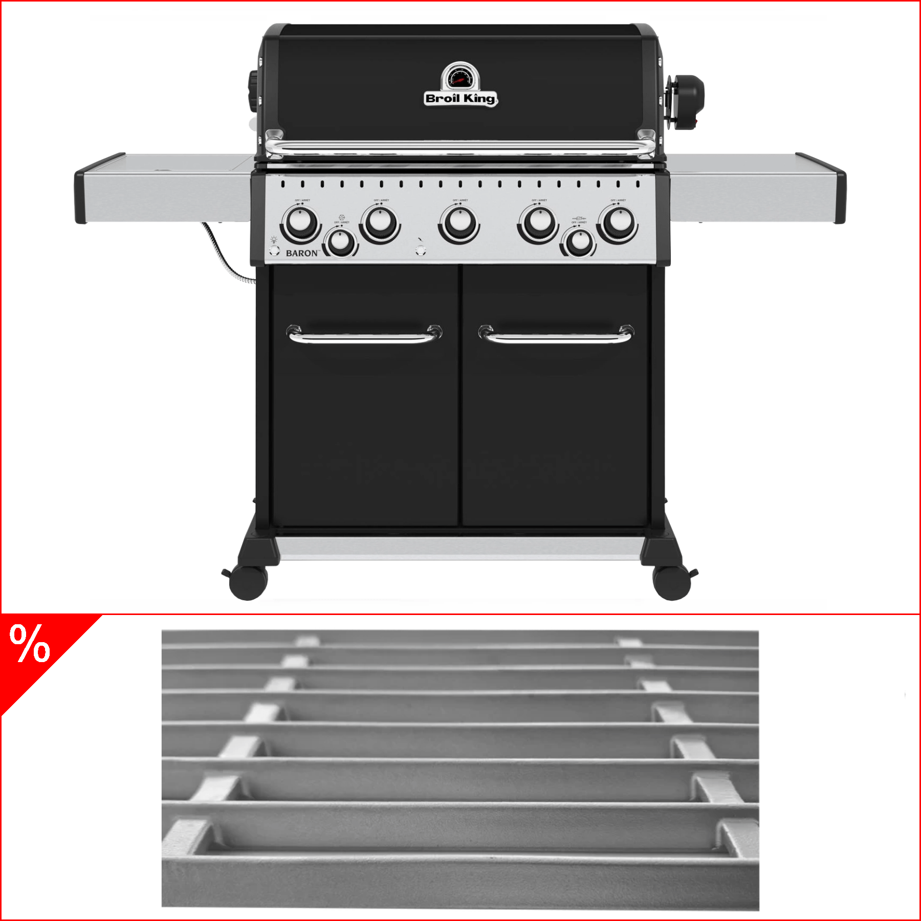 Broil King Baron 590 inkl. Drehspieß & Edelstahlgussrost - grillstarshop.comBroil King Baron 590 inkl. Drehspieß & EdelstahlgussrostGrillbundleBroil Kinggrillstarshop.com