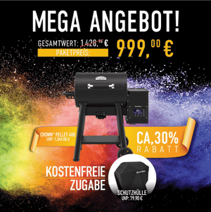 Broil King Crown Pellet 400 Bundle inkl. Abdeckhaube - grillstarshop.comBroil King Crown Pellet 400 Bundle inkl. AbdeckhaubeGrillbundleBroil Kinggrillstarshop.com