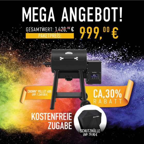 Broil King Crown Pellet 400 Bundle inkl. Abdeckhaube - grillstarshop.comBroil King Crown Pellet 400 Bundle inkl. AbdeckhaubeGrillbundleBroil Kinggrillstarshop.com
