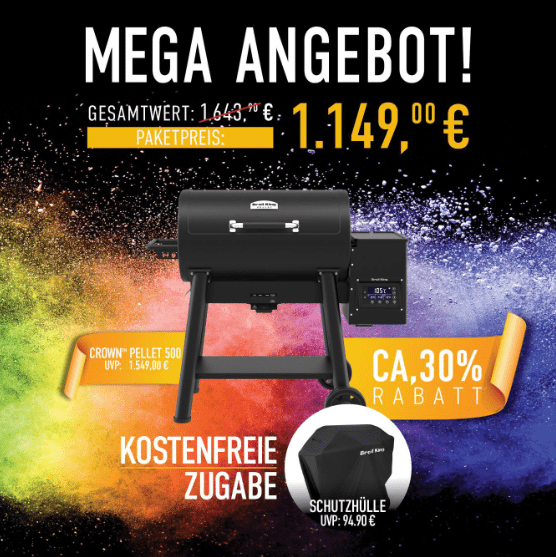 Broil King Crown Pellet 500 Bundle inkl. Abdeckhaube - grillstarshop.comBroil King Crown Pellet 500 Bundle inkl. AbdeckhaubeGrillbundleBroil Kinggrillstarshop.com
