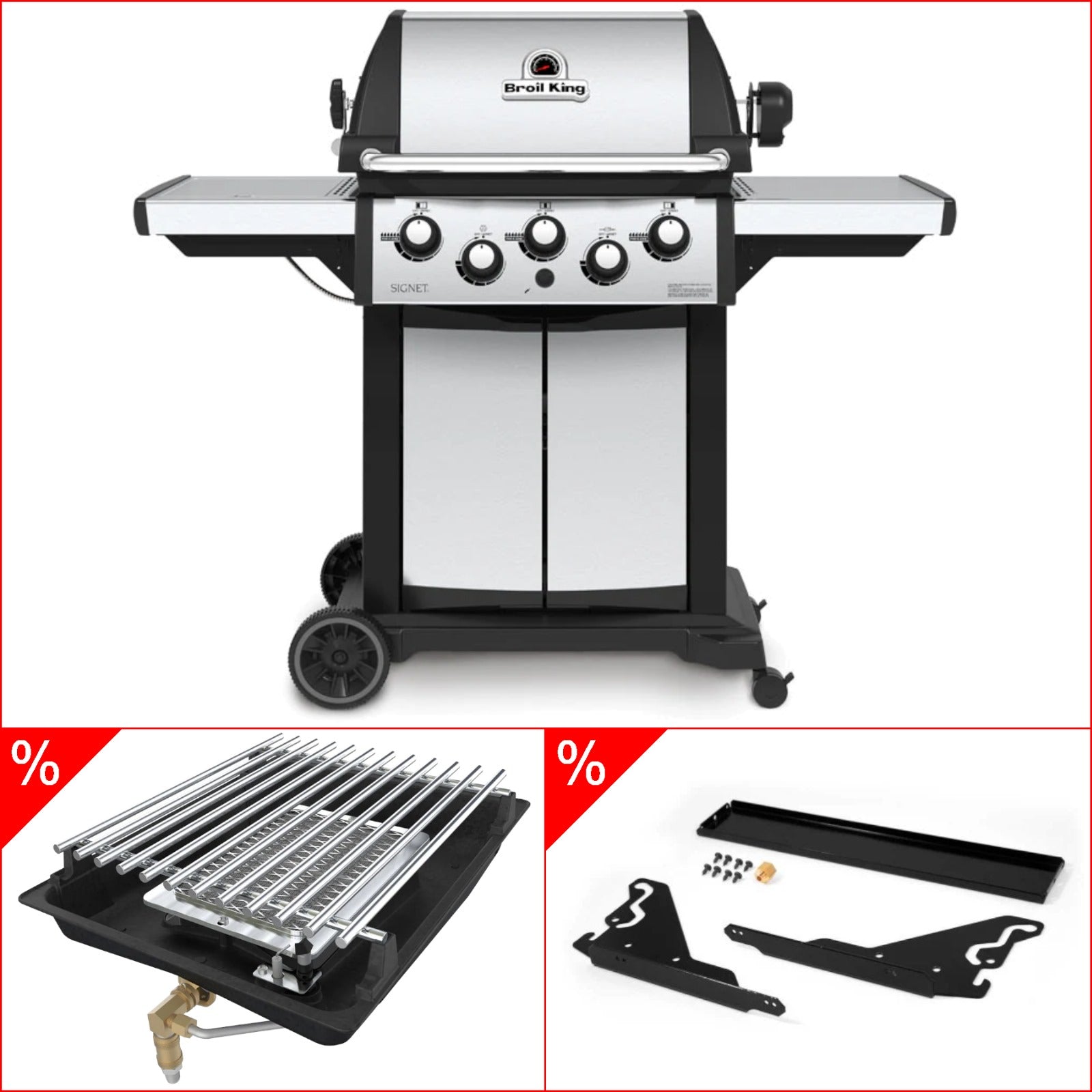 Broil King Signet 390 IR inkl. Drehspieß & Infrarotbrenner Umrüst - Kit - grillstarshop.comBroil King Signet 390 IR inkl. Drehspieß & Infrarotbrenner Umrüst - KitBroil Kinggrillstarshop.com946882_18672_18679