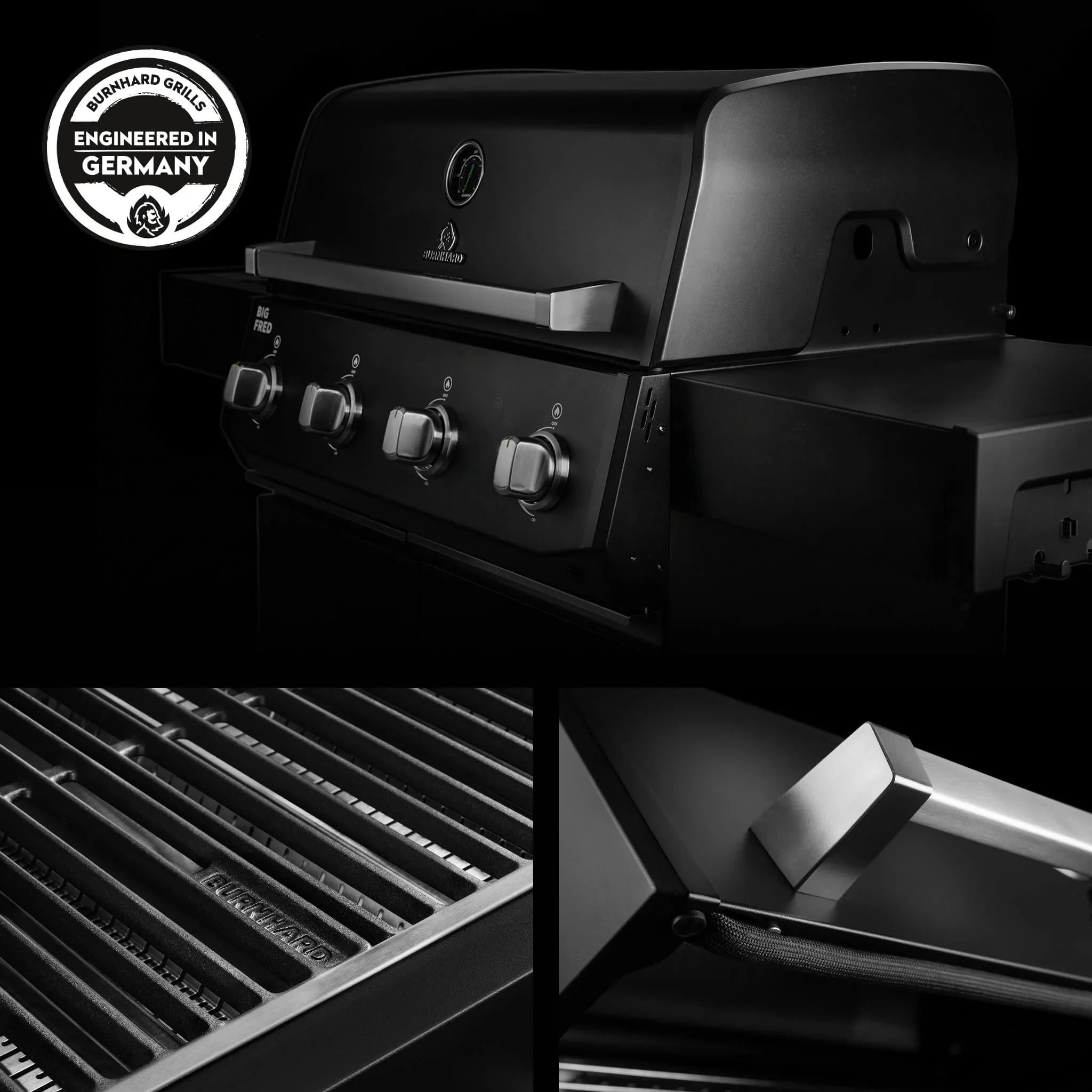 Burnhard Big FRED Base Gasgrill 4 - Brenner Basic mit Edelstahlrost Series 4 - grillstarshop.comBurnhard Big FRED Base Gasgrill 4 - Brenner Basic mit Edelstahlrost Series 4Burnhardgrillstarshop.com