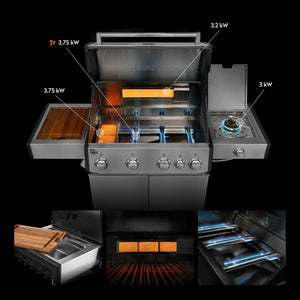 Burnhard Big FRED Deluxe Gasgrill Edelstahl 4 - Brenner mit Edelstahlrost Series 4 - grillstarshop.comBurnhard Big FRED Deluxe Gasgrill Edelstahl 4 - Brenner mit Edelstahlrost Series 4Burnhardgrillstarshop.com