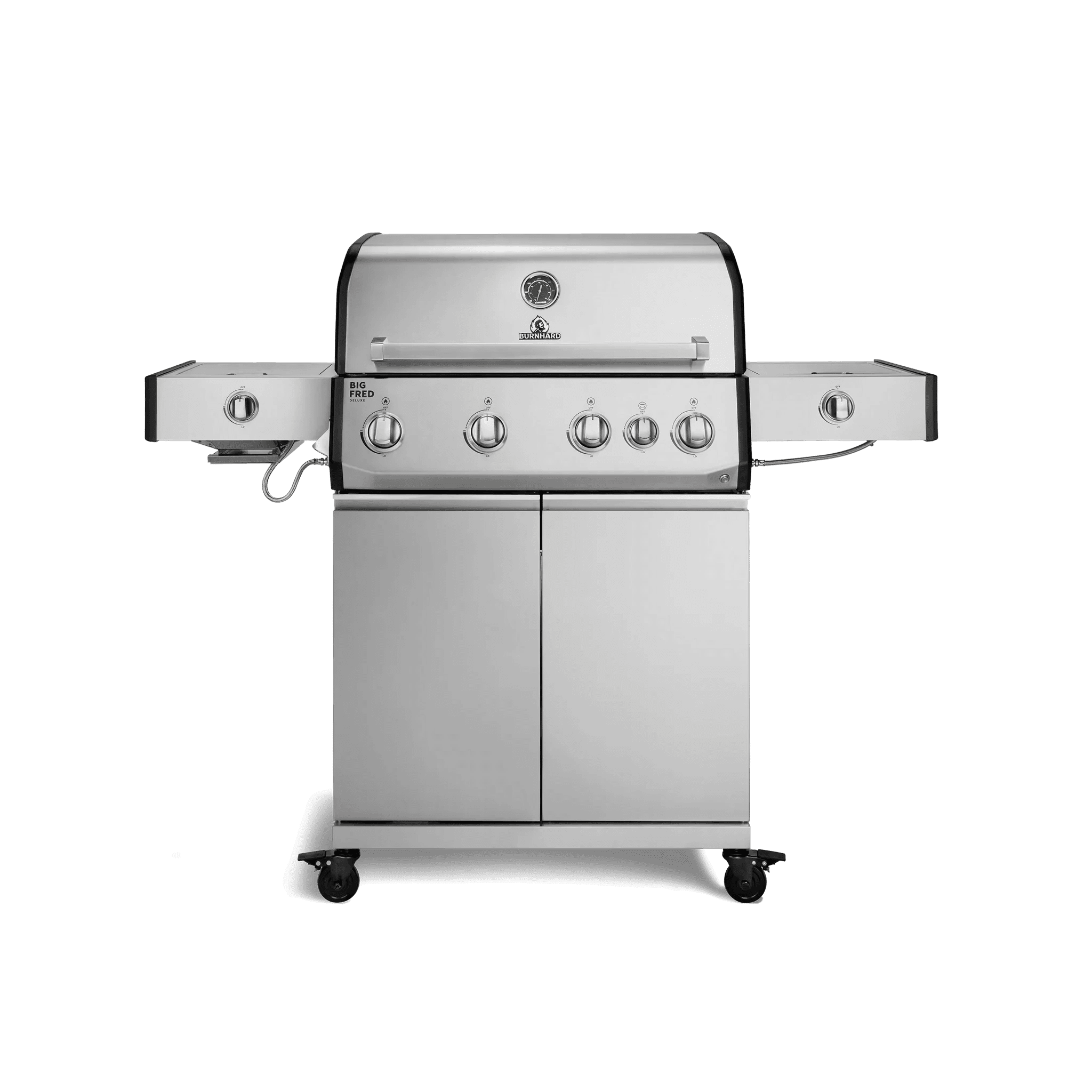 Burnhard Big FRED Deluxe+ Gasgrill Edelstahl 4 - Brenner mit Gusseisenrost Series 4 - grillstarshop.comBurnhard Big FRED Deluxe+ Gasgrill Edelstahl 4 - Brenner mit Gusseisenrost Series 4Burnhardgrillstarshop.com