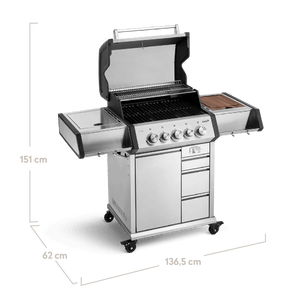 Burnhard EARL Premium - Gasgrill 3 - Brenner Edelstahl mit Gusseisenrost - grillstarshop.comBurnhard EARL Premium - Gasgrill 3 - Brenner Edelstahl mit GusseisenrostGrillBurnhardgrillstarshop.com