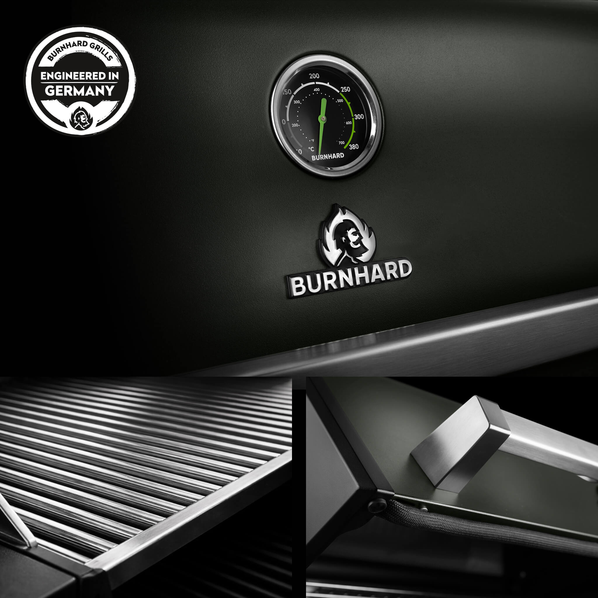 Burnhard FRED Deluxe Gasgrill 3 - Brenner Green Edition mit Edelstahlrost Series 4 - grillstarshop.comBurnhard FRED Deluxe Gasgrill 3 - Brenner Green Edition mit Edelstahlrost Series 4Burnhardgrillstarshop.com