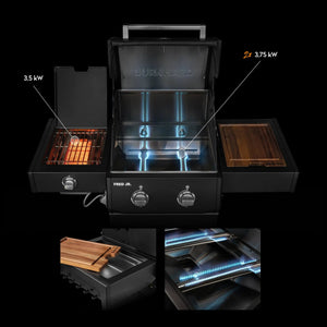 Burnhard FRED Jr. Deluxe Gasgrill Black Edition 2 - Brenner mit Gussrost Series 4 - grillstarshop.comBurnhard FRED Jr. Deluxe Gasgrill Black Edition 2 - Brenner mit Gussrost Series 4Burnhardgrillstarshop.com