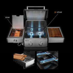 Burnhard FRED Jr. Deluxe Gasgrill Edelstahl 2 - Brenner mit Gussrost Series 4 - grillstarshop.comBurnhard FRED Jr. Deluxe Gasgrill Edelstahl 2 - Brenner mit Gussrost Series 4Burnhardgrillstarshop.com