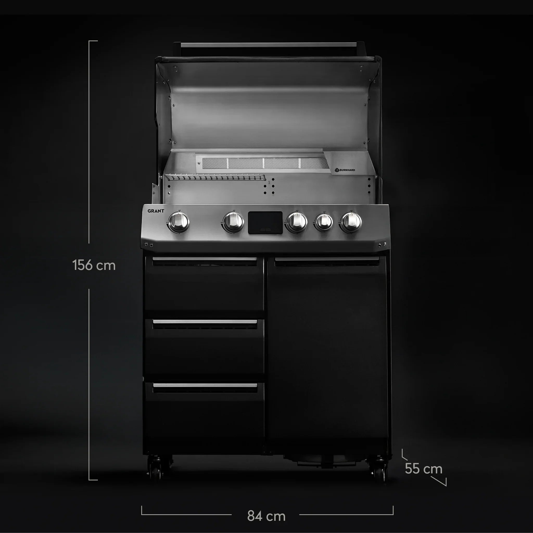 Burnhard GRANT Base - Modularer Gasgrill 4 - Brenner mit Türen und Edelstahlrost - grillstarshop.comBurnhard GRANT Base - Modularer Gasgrill 4 - Brenner mit Türen und EdelstahlrostGrillBurnhardgrillstarshop.com