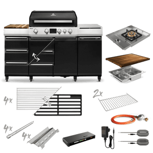 Burnhard GRANT Pro - Modularer Gasgrill 4 - Brenner mit Türen und Gusseisenrost - grillstarshop.comBurnhard GRANT Pro - Modularer Gasgrill 4 - Brenner mit Türen und GusseisenrostGrillBurnhardgrillstarshop.com