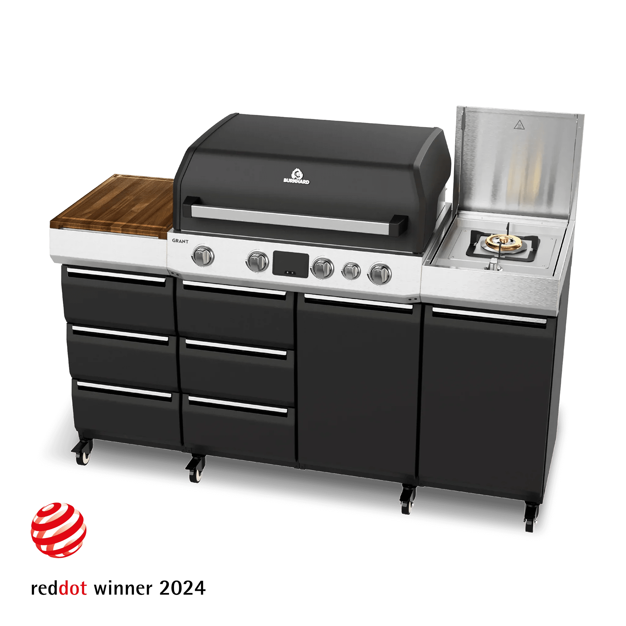Burnhard GRANT Pro - Modularer Gasgrill 4 - Brenner mit Türen und Gusseisenrost - grillstarshop.comBurnhard GRANT Pro - Modularer Gasgrill 4 - Brenner mit Türen und GusseisenrostGrillBurnhardgrillstarshop.com