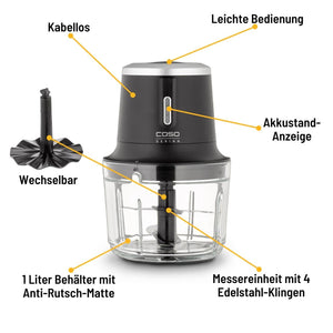 CASO Chop & Go Akku - Multizerkleinerer - grillstarshop.comCASO Chop & Go Akku - MultizerkleinererCASOgrillstarshop.comcg17474038437017472
