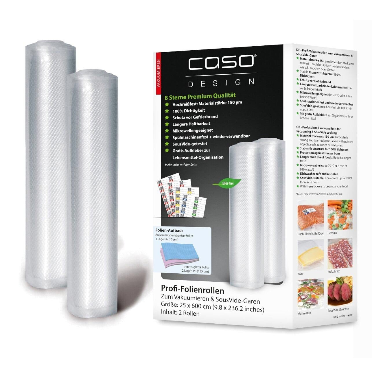 CASO Folienrollen, 25x600cm 2Stk. - grillstarshop.comCASO Folienrollen, 25x600cm 2Stk.CASOgrillstarshop.comcg12254038437012255