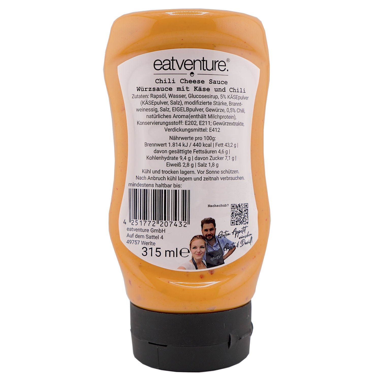 Chili Cheese Sauce, 315ml - grillstarshop.comChili Cheese Sauce, 315mlGrillsauceEatventuregrillstarshop.com