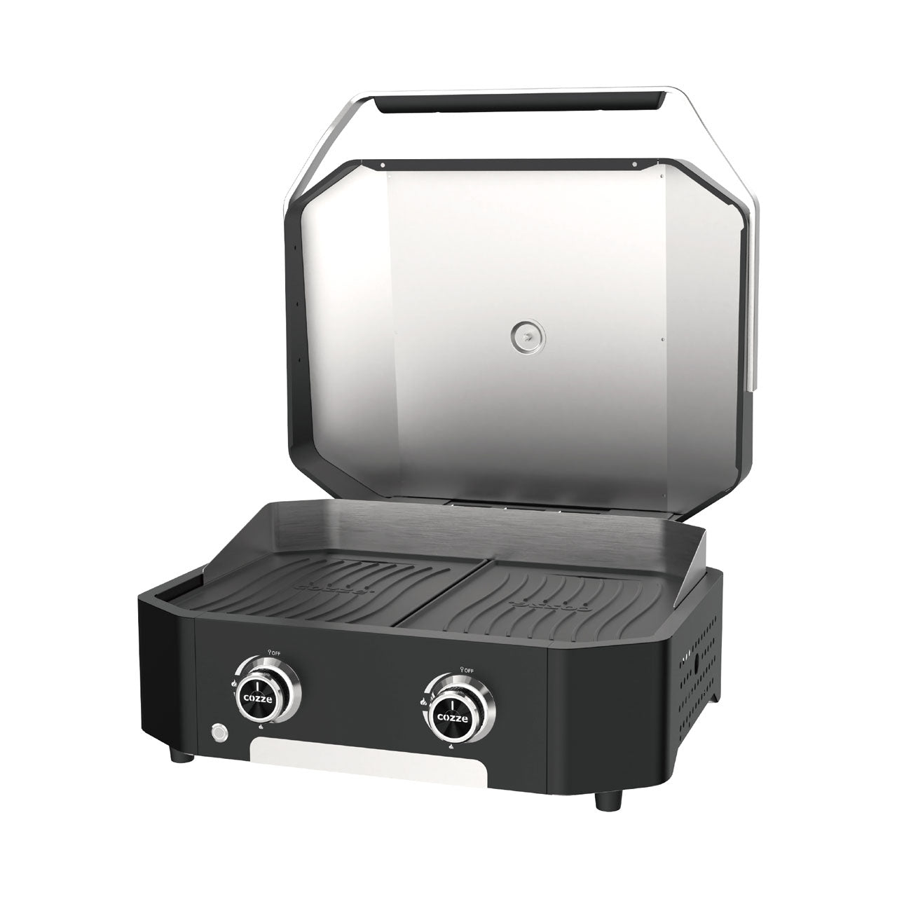 Cozze Plancha 600, 2 Brenner, 6,4kW inklusive Druckminderer und Schlauch, Wendbare Gussplatte - grillstarshop.comCozze Plancha 600, 2 Brenner, 6,4kW inklusive Druckminderer und Schlauch, Wendbare GussplatteCOZZEgrillstarshop.comco_905155708614905159
