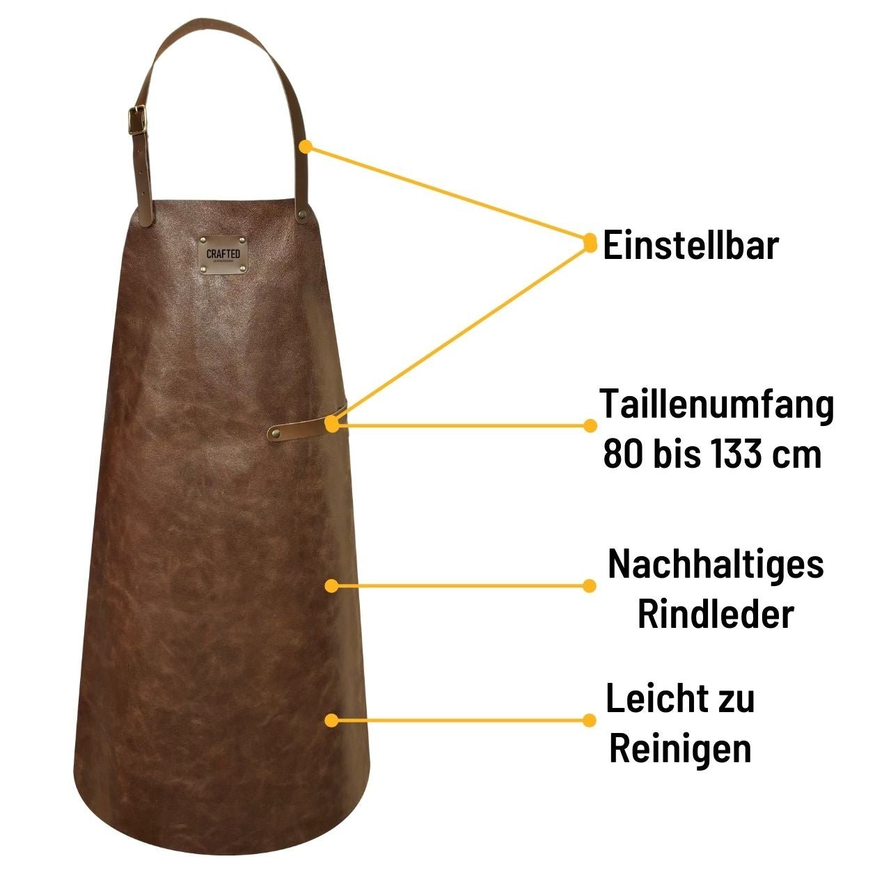 Crafted Lederschürze, Braun - grillstarshop.comCrafted Lederschürze, BraunCraftedgrillstarshop.com8868647446047886864