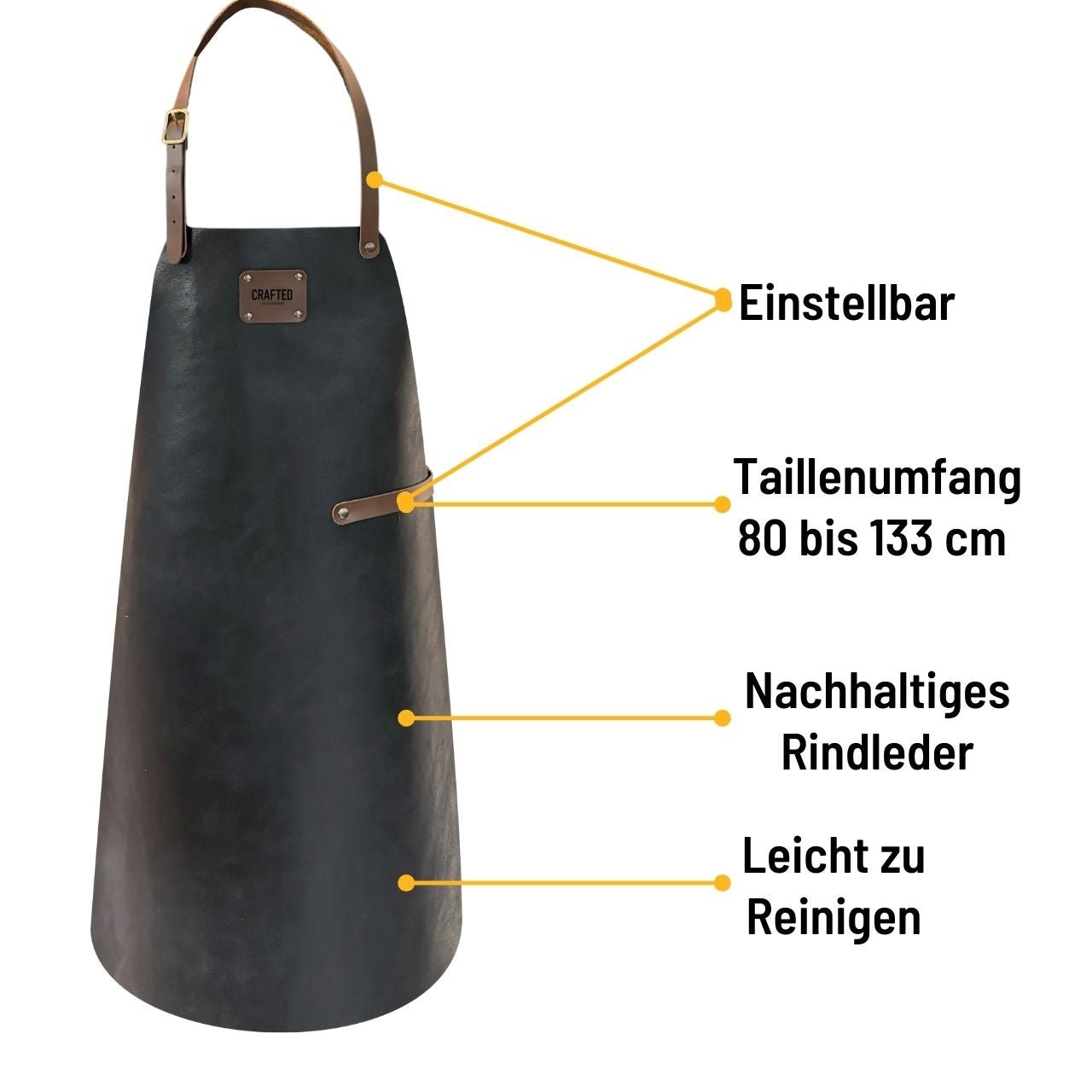 Crafted Lederschürze, Schwarz - grillstarshop.comCrafted Lederschürze, SchwarzCraftedgrillstarshop.com8868717446047886871