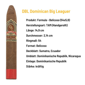 DBL Dominican Big Leaguer - Formula Belicoso - Dominikanische Republik - grillstarshop.comDBL Dominican Big Leaguer - Formula Belicoso - Dominikanische RepublikPasionpurogrillstarshop.com150183800170600751