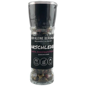 Der Kleine Bergmann Arschleder Bunte Pfeffermischung, 50g Mühle - grillstarshop.comDer Kleine Bergmann Arschleder Bunte Pfeffermischung, 50g MühleDer kleine Bergmanngrillstarshop.com