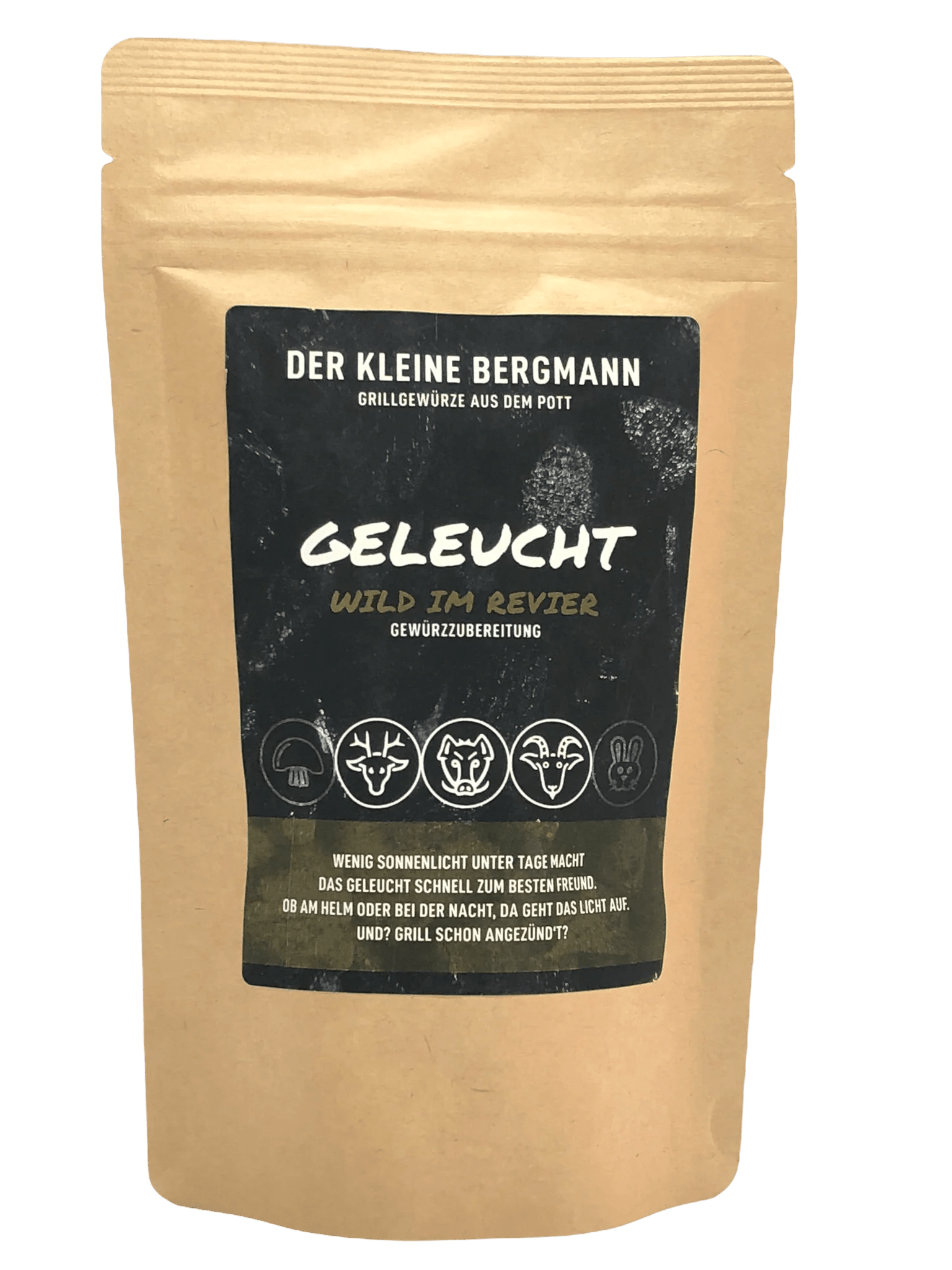 Der Kleine Bergmann Geleucht Wild im Revier, 100g Beutel - grillstarshop.comDer Kleine Bergmann Geleucht Wild im Revier, 100g BeutelDer kleine Bergmanngrillstarshop.com