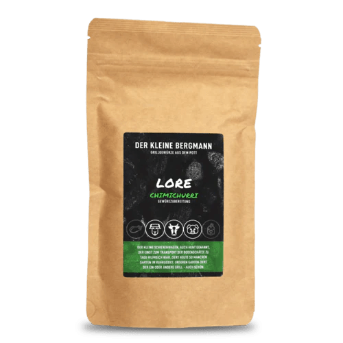 Der Kleine Bergmann Lore Chimichurri, 100g Beutel - grillstarshop.comDer Kleine Bergmann Lore Chimichurri, 100g BeutelDer kleine Bergmanngrillstarshop.com