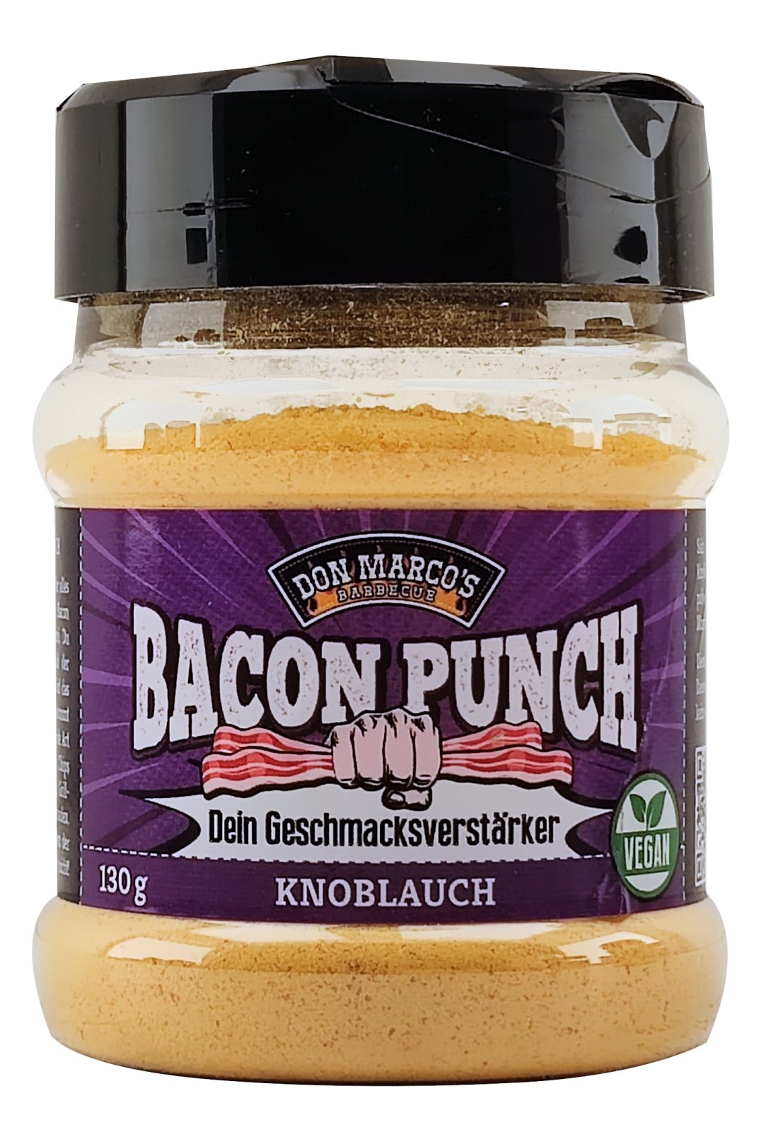 Don Marco’s Barbecue Bacon Punch Knoblauch, 130g - grillstarshop.comDon Marco’s Barbecue Bacon Punch Knoblauch, 130gDon Marco'sgrillstarshop.comdm - 105 - 153 - 1304260266354057