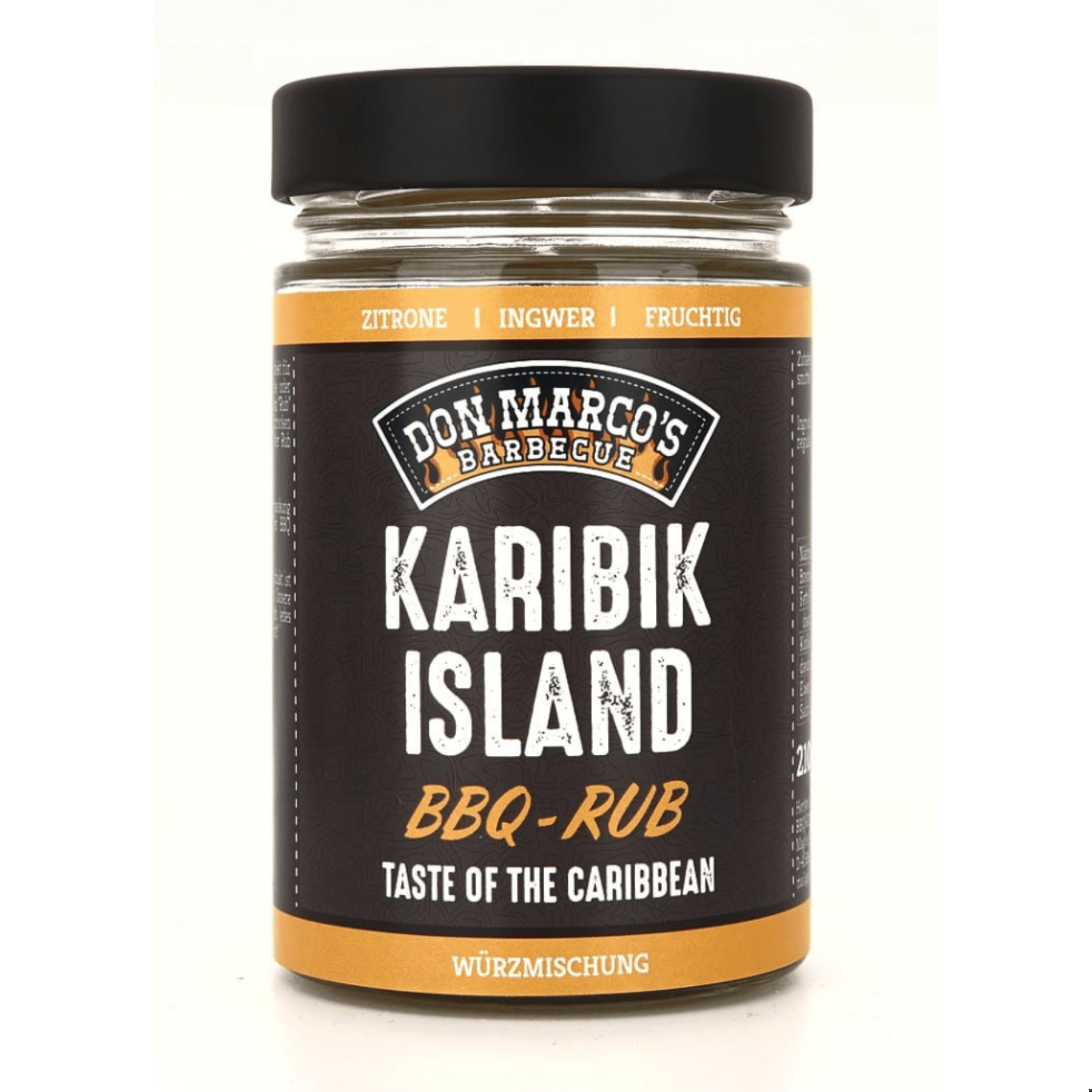 Don Marco's Karibik Islands Rub, 210g Glas - grillstarshop.comDon Marco's Karibik Islands Rub, 210g GlasLebensmittelDon Marco'sgrillstarshop.com
