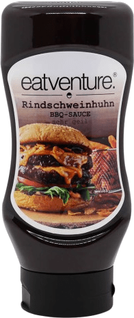 Eatventure BBQ Sauce, Rindschweinhuhn 488ml - grillstarshop.comEatventure BBQ Sauce, Rindschweinhuhn 488mlEatventuregrillstarshop.com