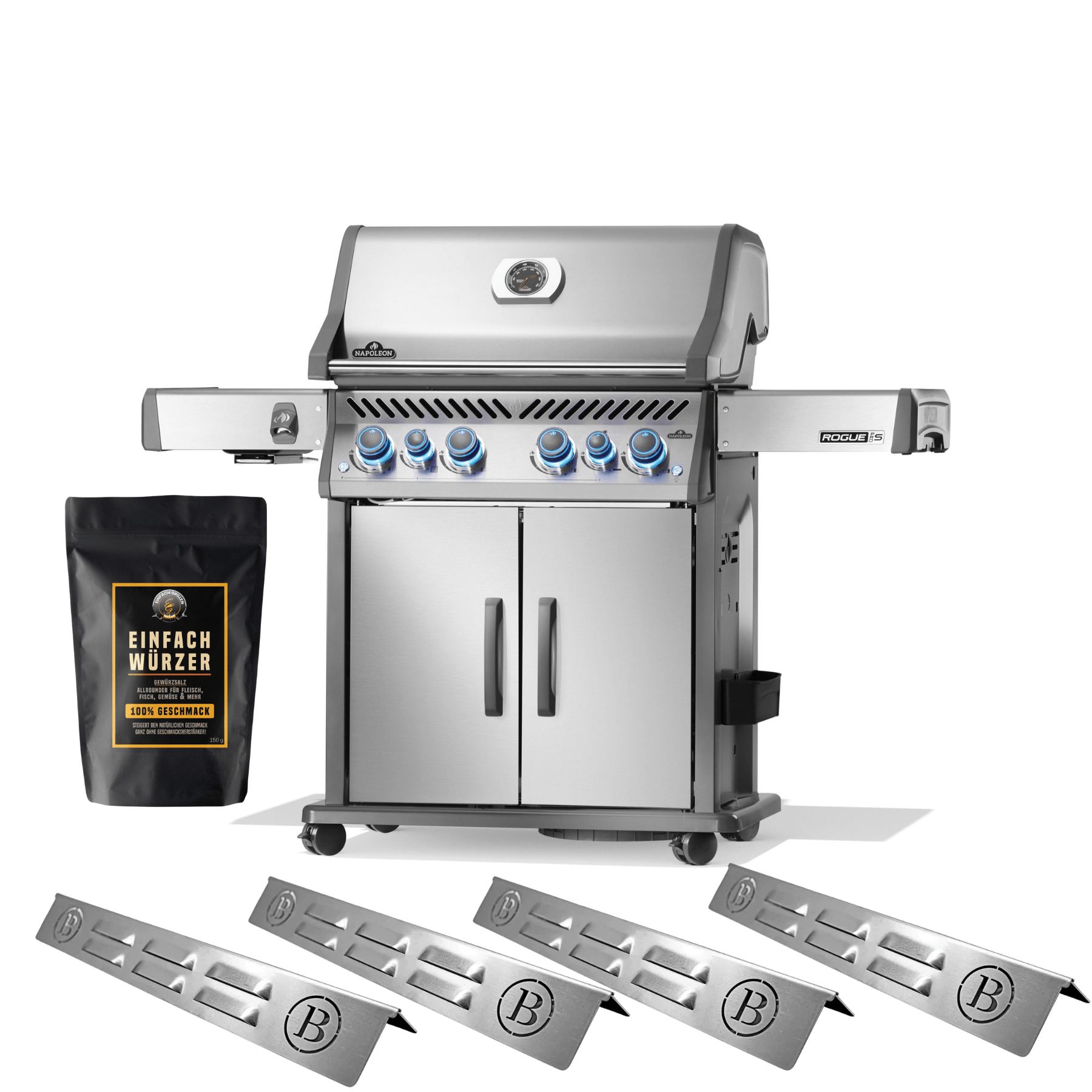 Einfach Grillen Bundle - Napoleon Rogue Pro S 525 inkl Einfach Würzer und BABOSSA Flammschutzblechen - grillstarshop.comEinfach Grillen Bundle - Napoleon Rogue Pro S 525 inkl Einfach Würzer und BABOSSA FlammschutzblechenGrillbundleEinfach Grillengrillstarshop.com