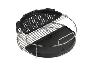 Gelochte halbrunde Grillplatte für den EGGspander XLarge - grillstarshop.comGelochte halbrunde Grillplatte für den EGGspander XLargeBig Green Egggrillstarshop.com