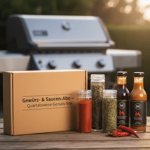 Gewürz - & Saucen Probierset | Quartalsweise Genuss - Box für dein BBQ - grillstarshop.comGewürz - & Saucen Probierset | Quartalsweise Genuss - Box für dein BBQGewürzMeat'n'Foodgrillstarshop.com