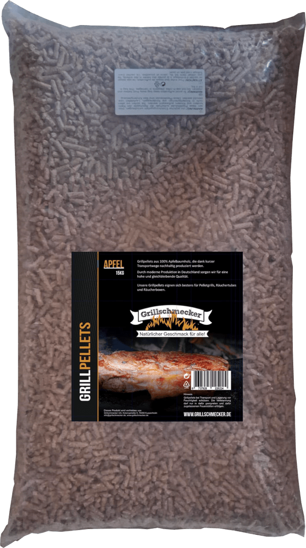 Grillschmecker Pellets, Apfel 15 kg - grillstarshop.comGrillschmecker Pellets, Apfel 15 kgGrillschmeckergrillstarshop.com