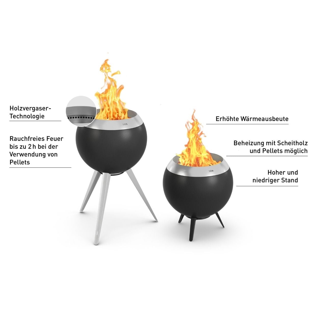 Höfats MOON 45 Feuerschale mit niedrigem Fuß - grillstarshop.comHöfats MOON 45 Feuerschale mit niedrigem FußHöfatsgrillstarshop.comH007164064251007160