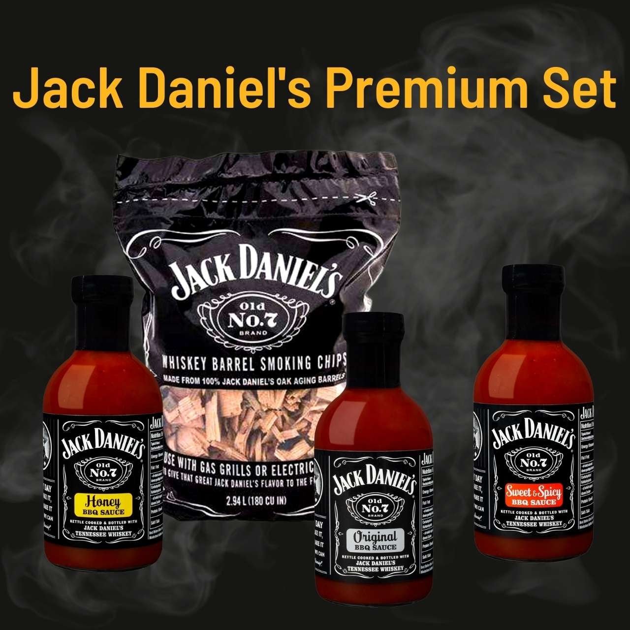 Jack Daniel's Premium Set - grillstarshop.comJack Daniel's Premium SetJack Daniel'sgrillstarshop.comJD - SaucenSet+Raeucherchips2500003181471