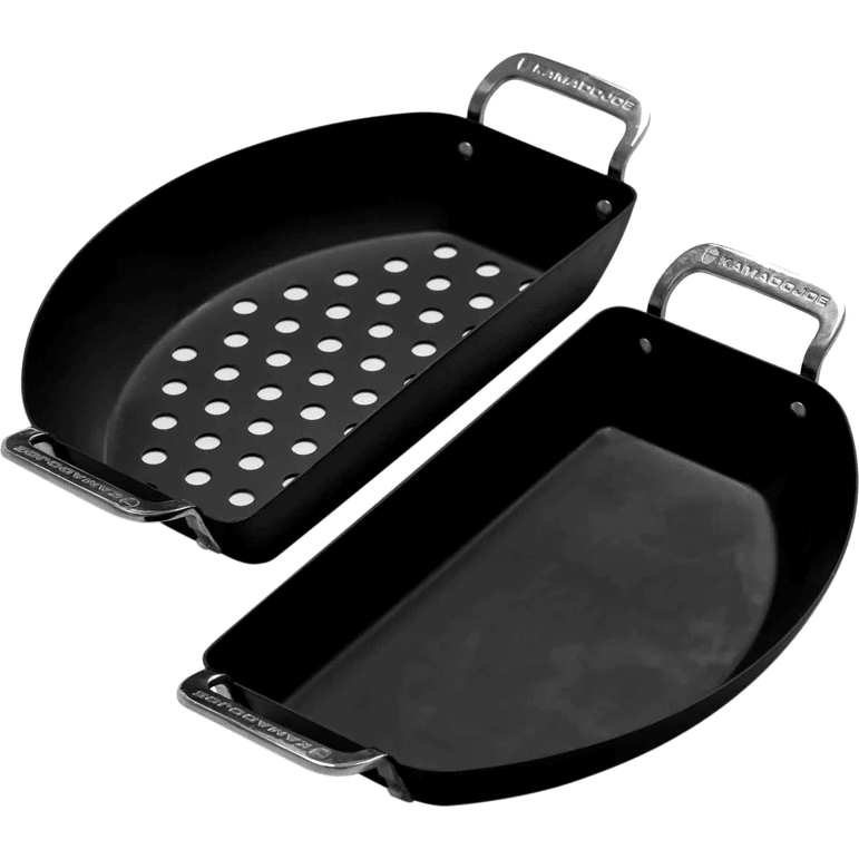 KamadoJoe Halbmond Pfannen Set - grillstarshop.comKamadoJoe Halbmond Pfannen SetGrillzubehörKamado Joegrillstarshop.com