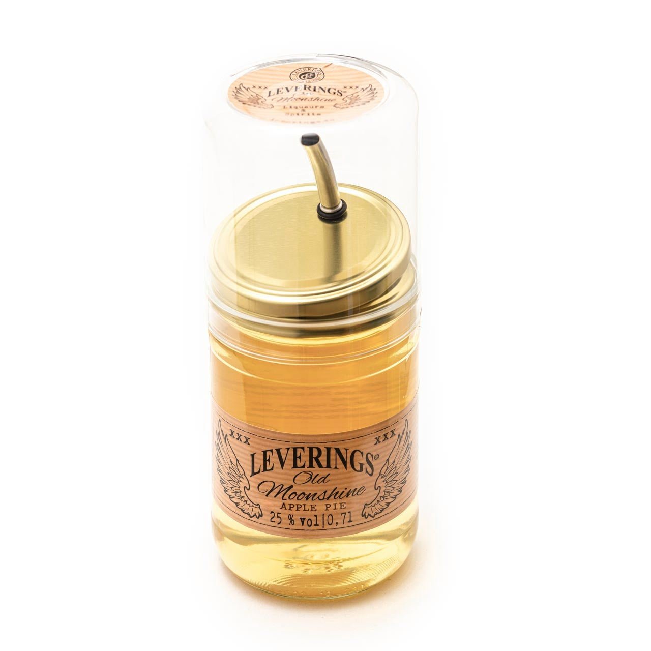 Leverings Old Moonshine - Apple Pie 20 % Vol., 0,7 Liter - grillstarshop.comLeverings Old Moonshine - Apple Pie 20 % Vol., 0,7 LiterMoonshinegrillstarshop.comO5314001165005219