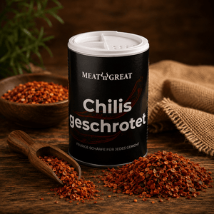 Meat 'n' Chilis geschrotet, Streuer, 70g - grillstarshop.comMeat 'n' Chilis geschrotet, Streuer, 70gGewürzeMeat 'n' Greatgrillstarshop.com