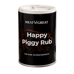 Meat 'n' Great Happy Piggy Rub, Streuer, 100g - grillstarshop.comMeat 'n' Great Happy Piggy Rub, Streuer, 100gMeat 'n' Greatgrillstarshop.com