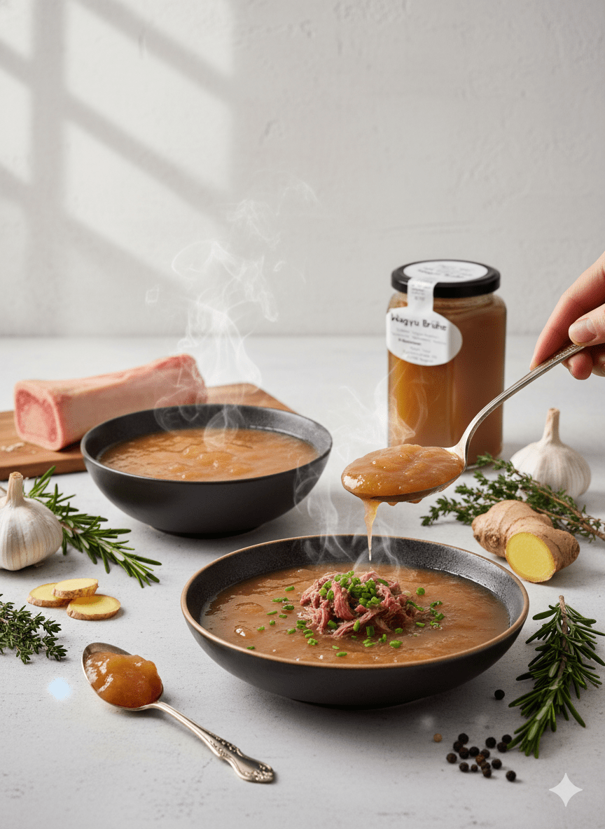 Meat'n'Food Wagyu Knochenbrühe | Kollagen Power für Darm und Gelenke | Meat'n'Food - grillstarshop.comMeat'n'Food Wagyu Knochenbrühe | Kollagen Power für Darm und Gelenke | Meat'n'FoodLebensmittelMeat'n'Foodgrillstarshop.com