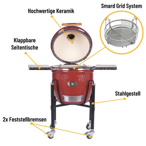 Monolith Classic Pro 2.0 mit Gestell, Rot - grillstarshop.comMonolith Classic Pro 2.0 mit Gestell, RotMonolithgrillstarshop.com121001 - REDM4260444583347