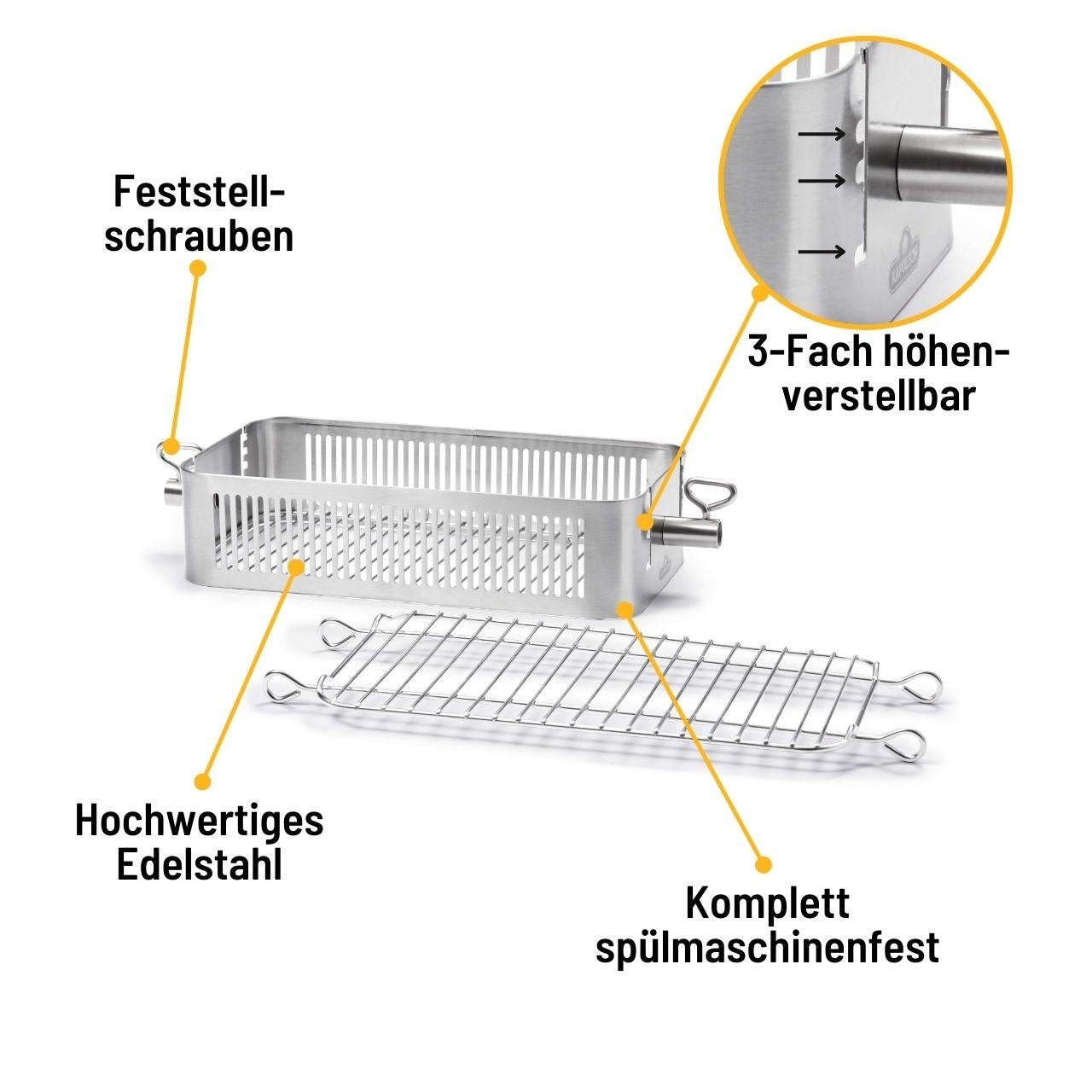 Napoleon Edelstahl - Grillkorb für Drehspieß, einstellbar - grillstarshop.comNapoleon Edelstahl - Grillkorb für Drehspieß, einstellbarNapoleongrillstarshop.com570130629162570130