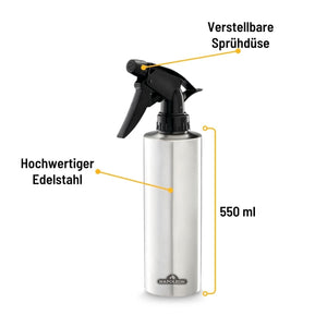 Napoleon Edelstahl Sprühflasche für 550 ml - grillstarshop.comNapoleon Edelstahl Sprühflasche für 550 mlNapoleongrillstarshop.com620470629162620477